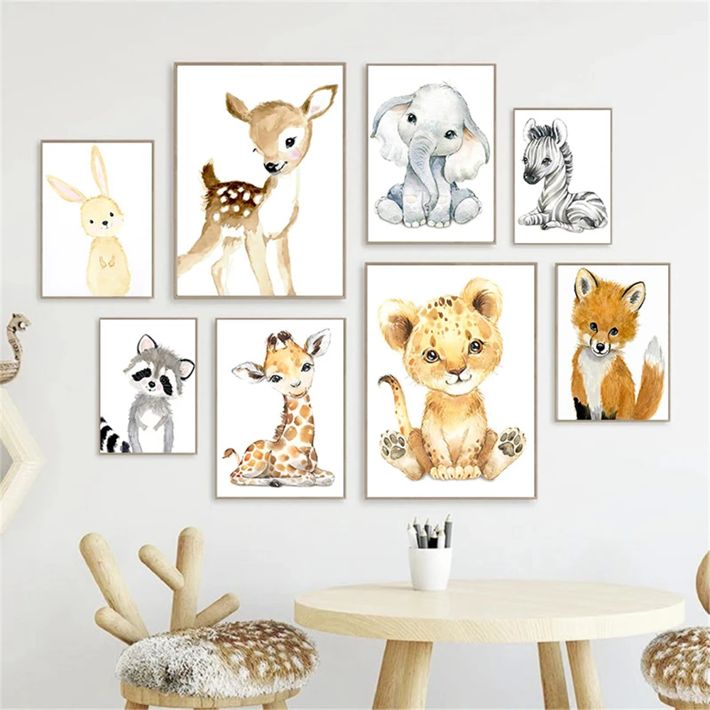 Baby Nursery Frames - Без рамки, печать на холсте, детская