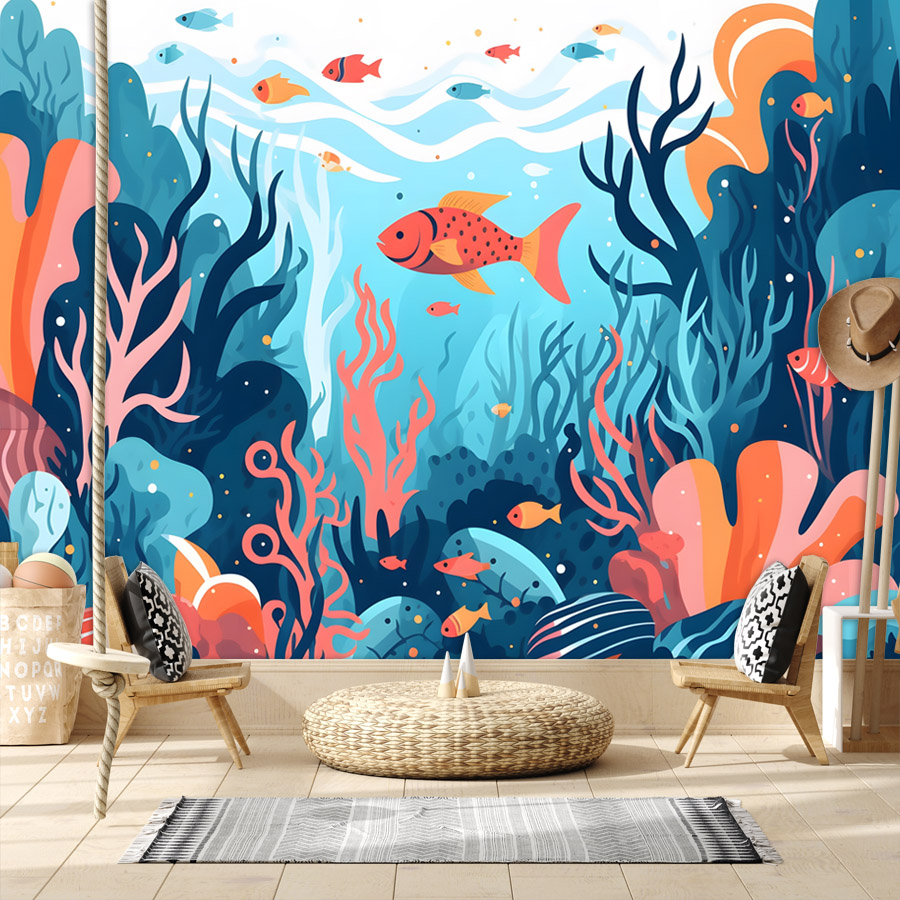 Baby Nursery Peel And Stick Wallpaper - Наклейки-обои с мультяшным рисунком (6+ видов)