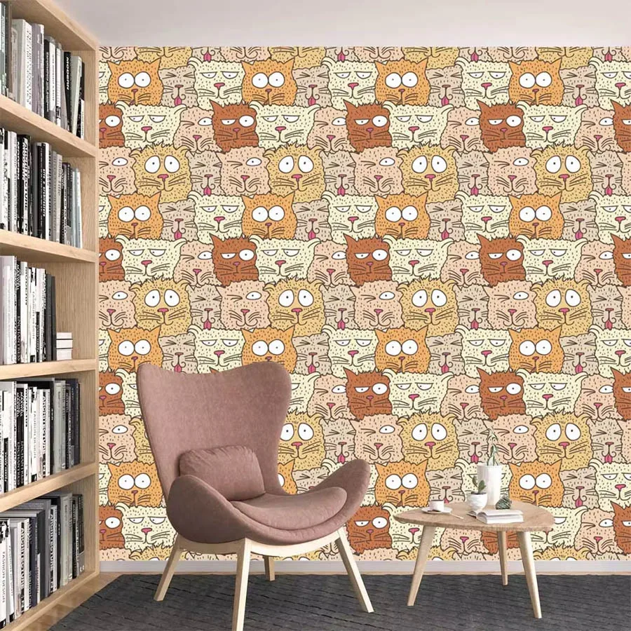 Baby Nursery Peel And Stick Wallpaper - Пользовательские водонепроницаемые обои с героями мультфильмов