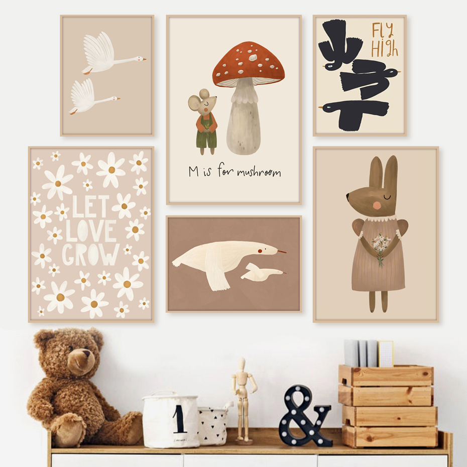 Baby Nursery Frames - Постеры в стиле бохо с рисунком