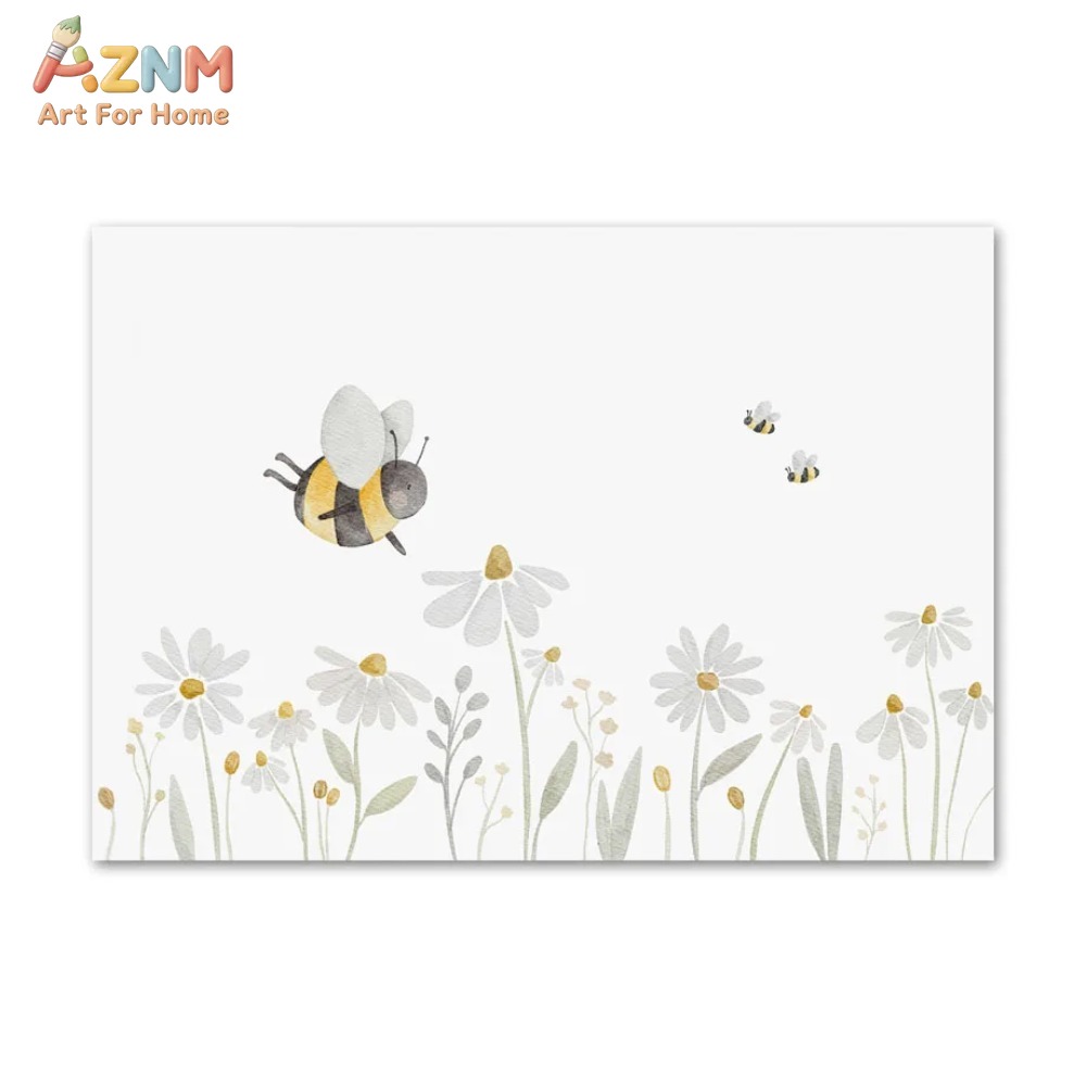 AZNM Картина на холсте с аквар – обзор и цена Baby Nursery Frames