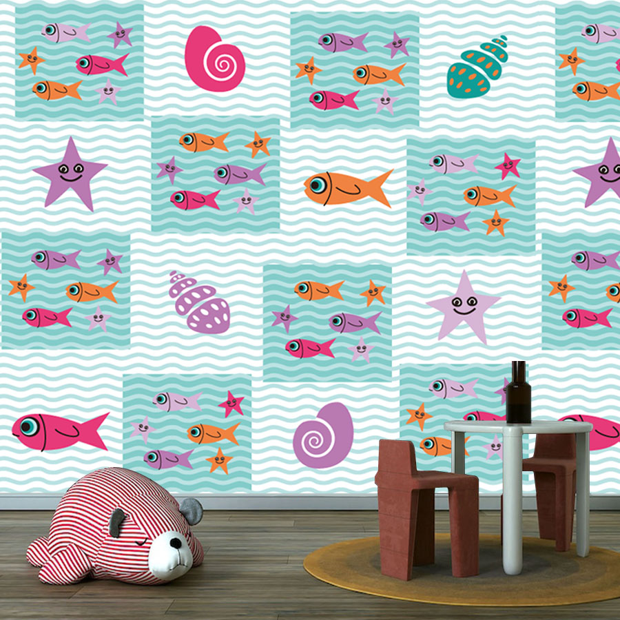 Мультяшные обои с изображением – обзор и цена Baby Nursery Peel And Stick Wallpaper
