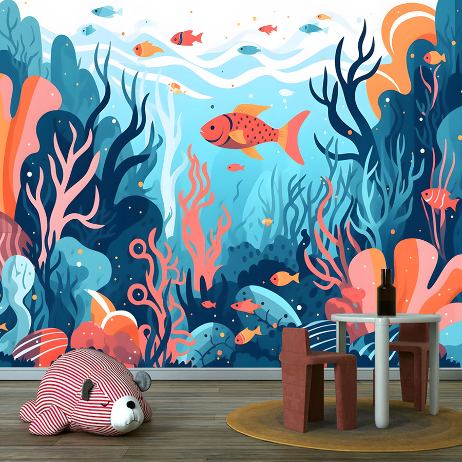 Наклейки-обои с мультяшным рис – обзор и цена Baby Nursery Peel And Stick Wallpaper