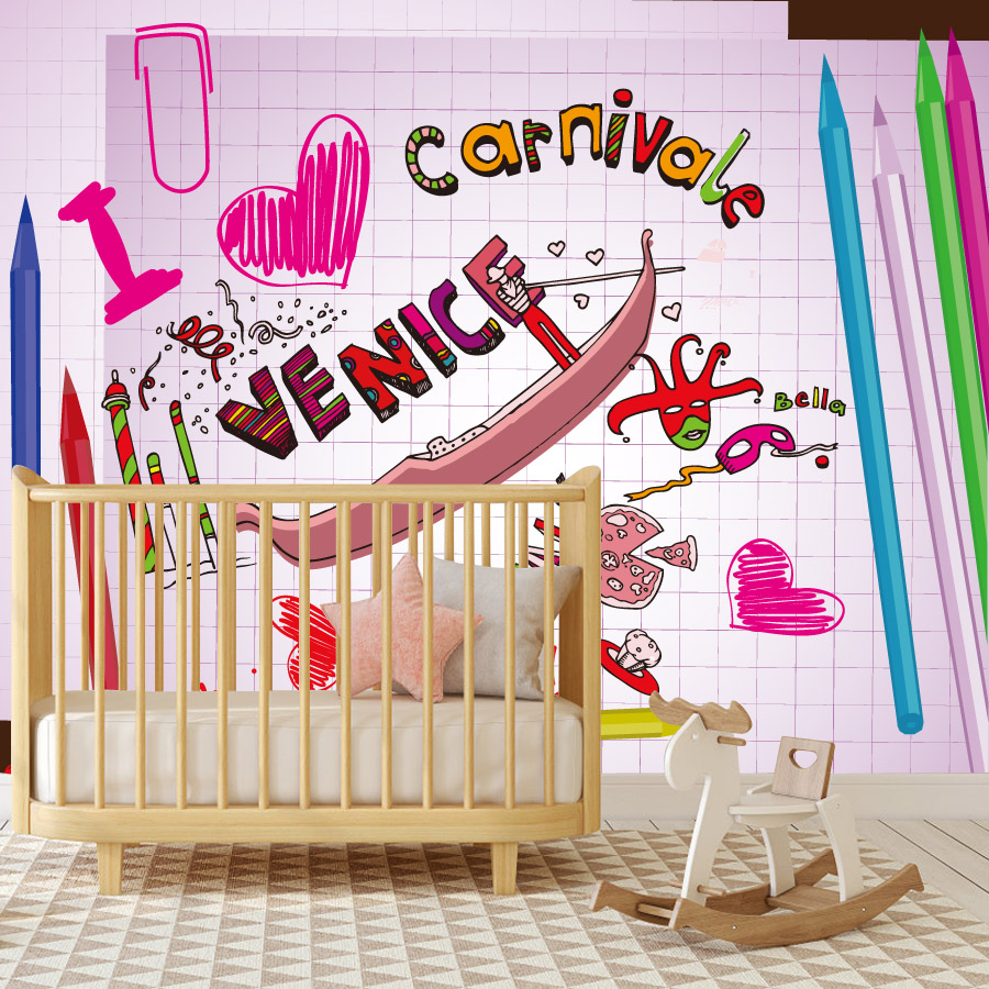Мультяшные легко наносятся обо – обзор и цена Baby Nursery Peel And Stick Wallpaper
