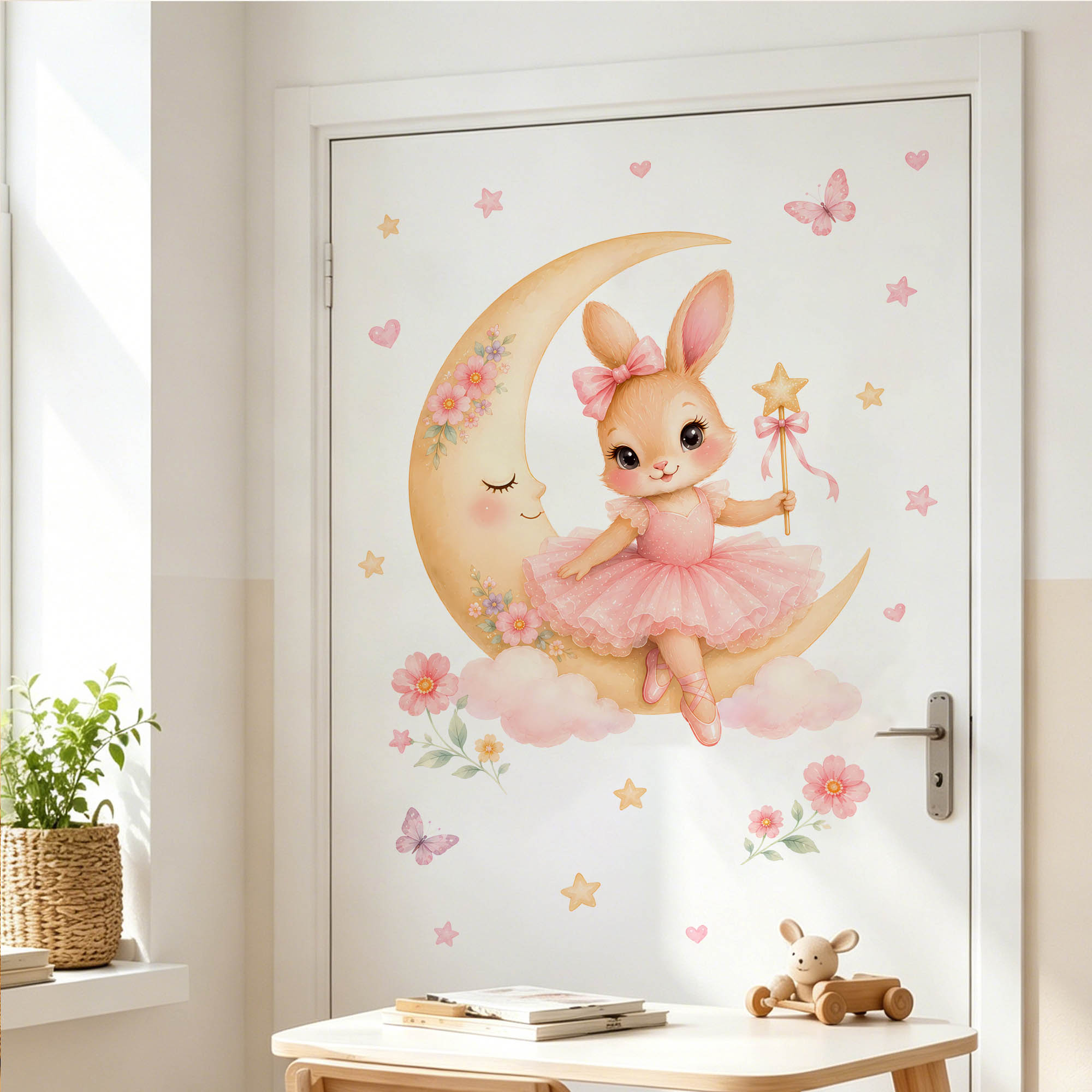 Наклейки на стену «Акварельная – обзор и цена Baby Nursery Decor Girl