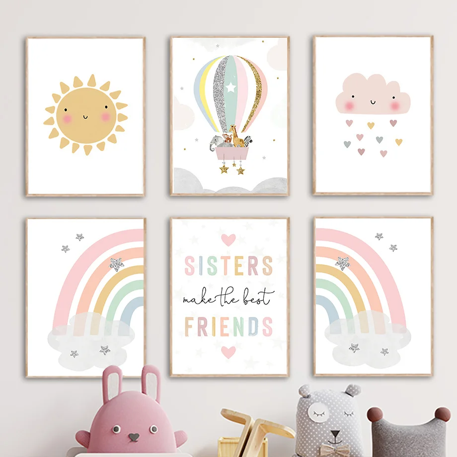 Постеры и принты с изображение – обзор и цена Baby Nursery Decor Girl