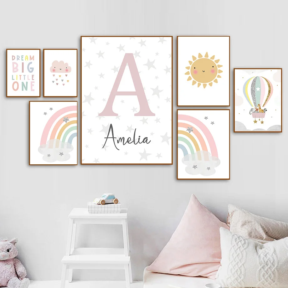 Постеры и принты с изображение – обзор и цена Baby Nursery Decor Girl