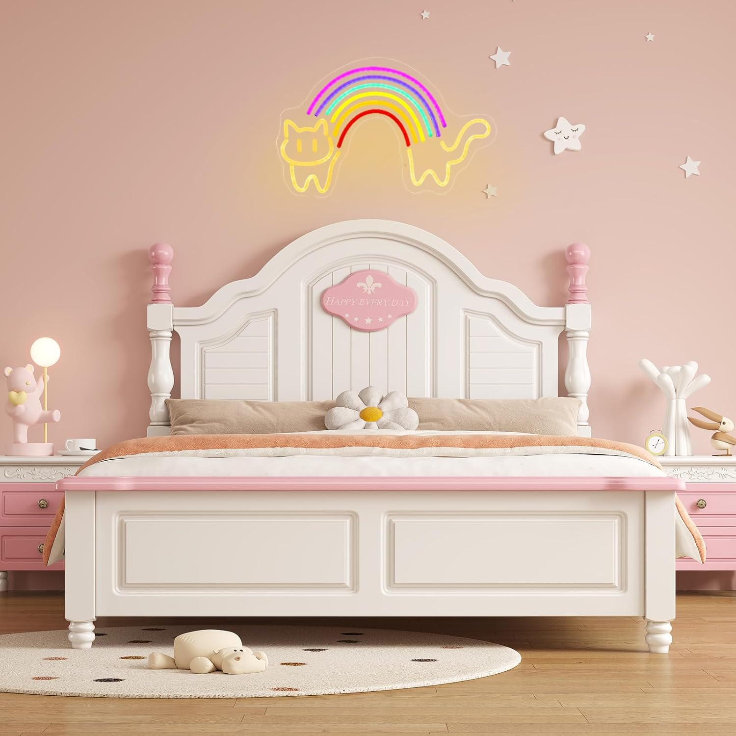 Радужный кот Неоновая вывеска  – обзор и цена Baby Nursery Wall Lights