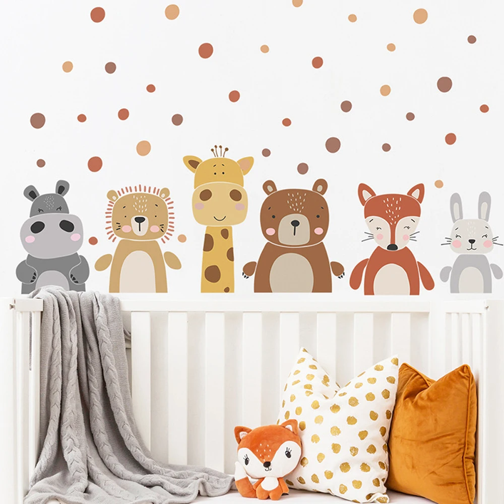 Бохо милый жираф медведь живот – обзор и цена Baby Nursery Peel And Stick Wallpaper