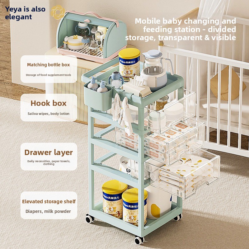 Передвижная тележка для хранен – обзор и цена Baby Nursery Trolley