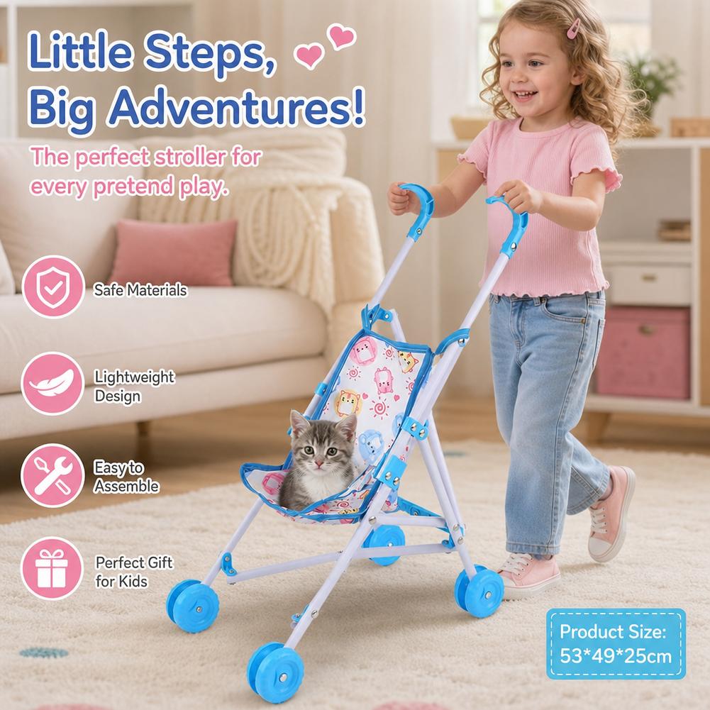 Коляска для кукол розовая, дет – обзор и цена Baby Nursery Trolley