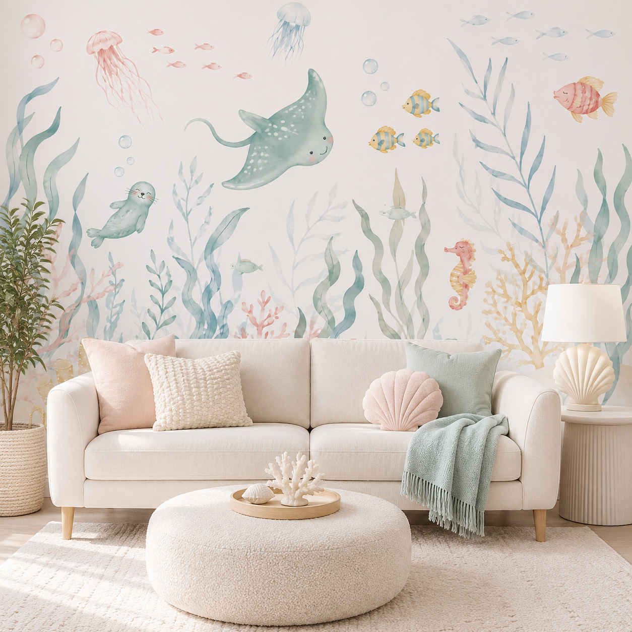 Самоклеящиеся обои с изображен – обзор и цена Baby Nursery Peel And Stick Wallpaper